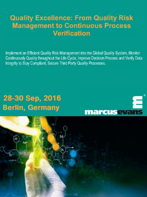 Quality Excellence: From Quality Risk Management to Continuous Process Verification-SciDoc-Publishers